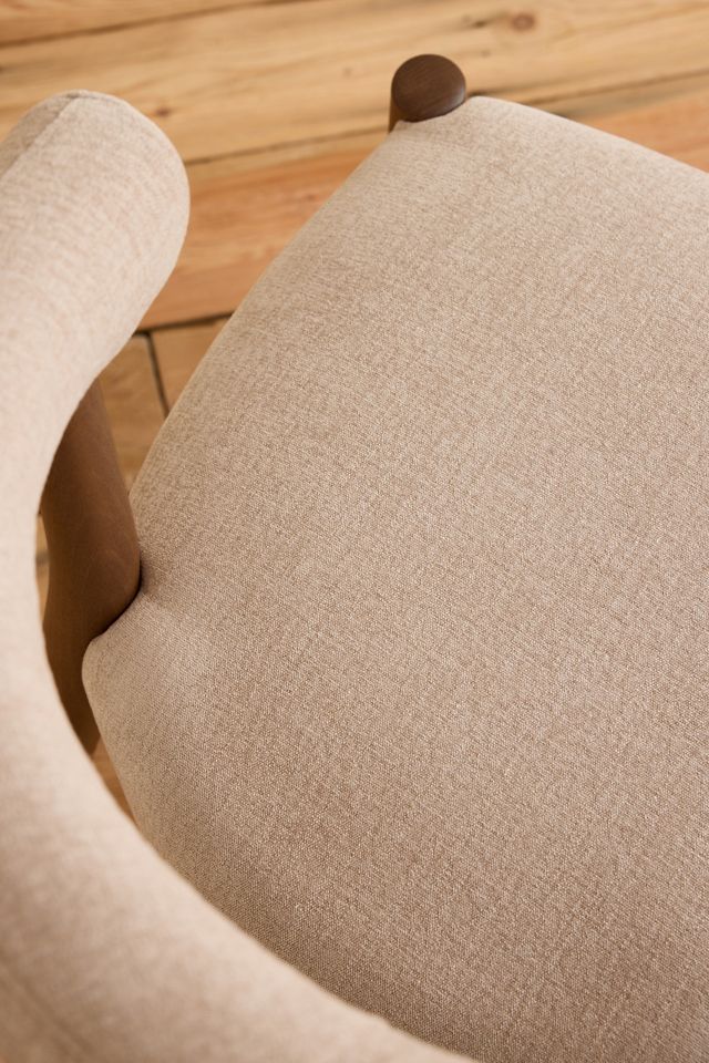 Elsa Weave-Upholstered Beech Wood Dining Chair #2