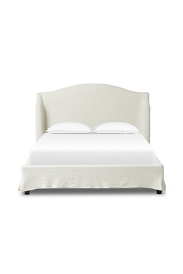 Anthropologie Meryl Slipcover Bed In White