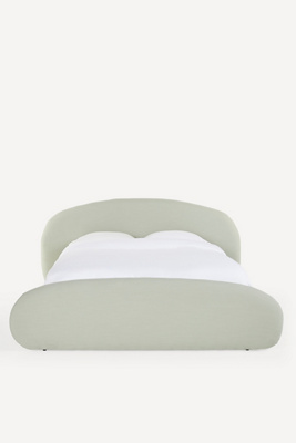 Anthropologie Opal Performance Linen Bed In Green