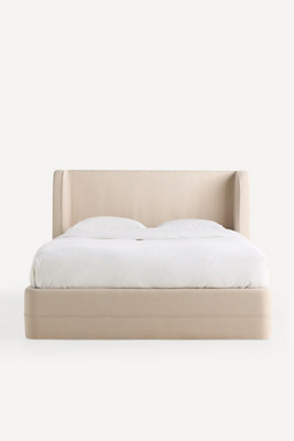 Anthropologie Sinclair Performance Linen Bed In Beige