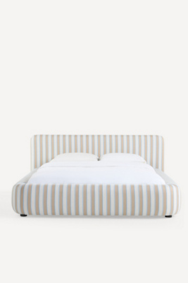 Anthropologie Winnie Woven Stripe Bed In Blue