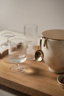Ferm Living Ripple Wine Glasses, Set of 2