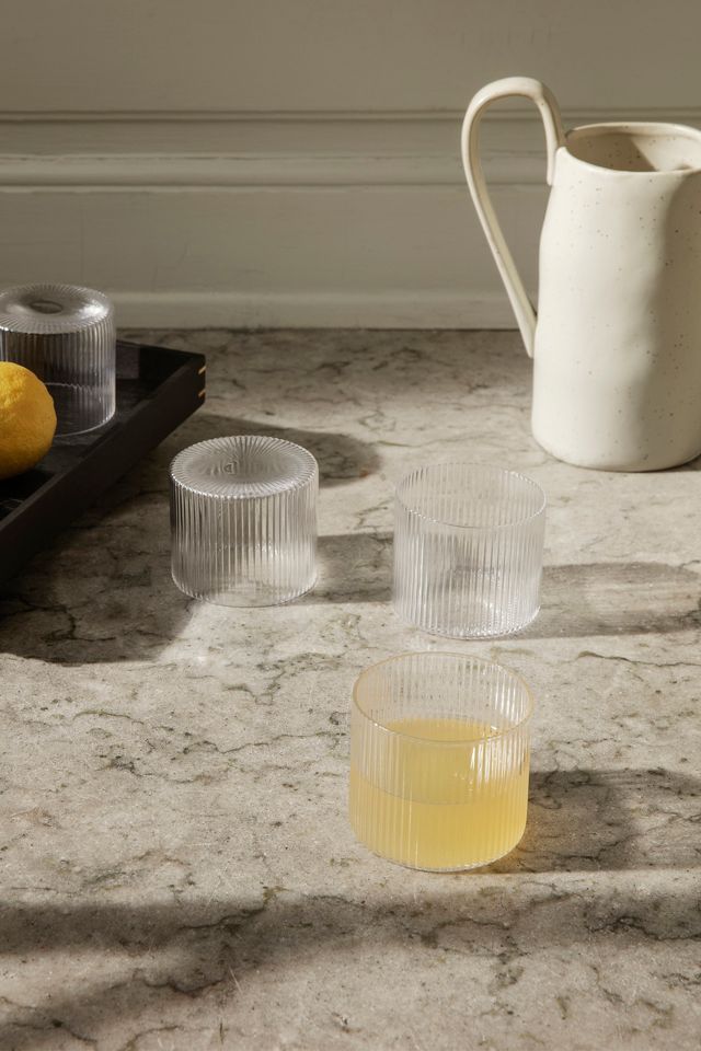 Ferm Living Ripple Niedrige Gläser, 4er-Set #1