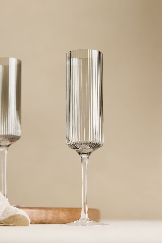 Copas de Champán de Vidrio Ripple Ferm Living, Juego de 2 #1