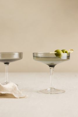 Ferm Living Copas de Champán Ripple, Juego de 2