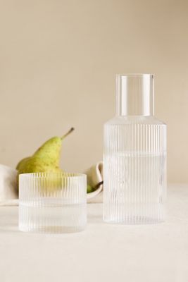 Set Caraffa Piccola in Vetro Ripple