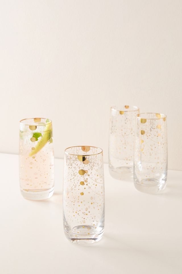 Celine Highball Glasses, Set of 4 | Anthropologie