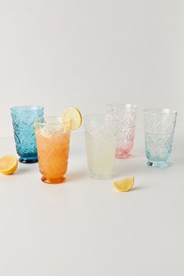 The Bombay Handblown Glass Tumblers, Set of 4