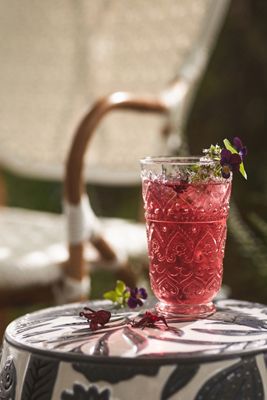 The Bombay Handblown Glass Tumblers, Set of 4