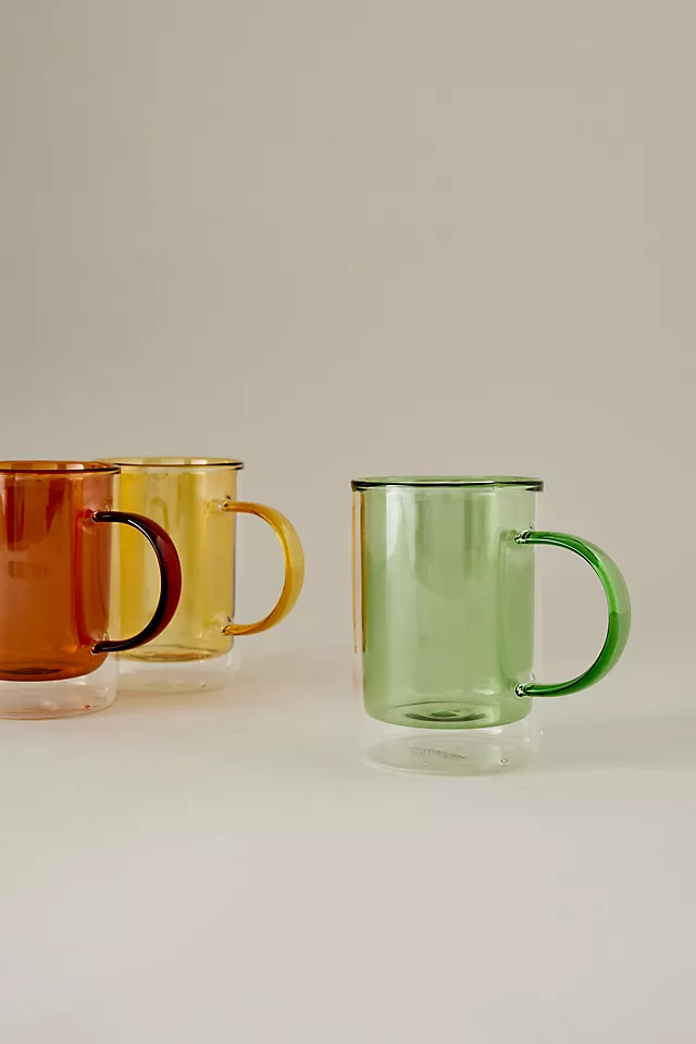 anthropologie.com | Chester Double-Walled Glass Mug