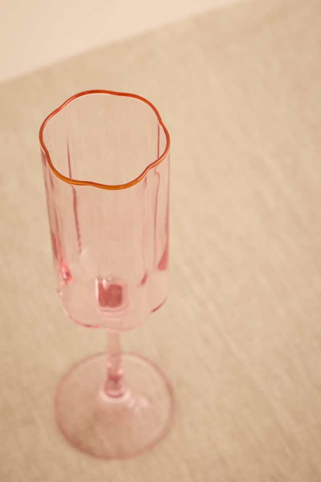 Scalloped Flute Glass #1