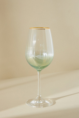 Anthropologie Set Of 4 Waterfall Wine Glasses In Transparent ModeSens