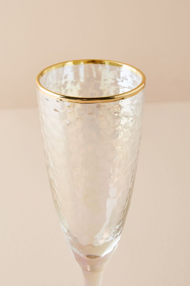 Zaza Lustered Flutes, Set of 2 #6