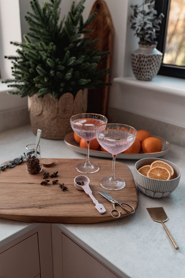 Zaza Lustered Coupe Glasses, Set of 2 #3