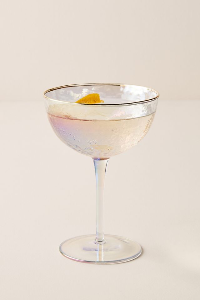 Zaza Lustered Coupe Glasses, Set of 2 #1