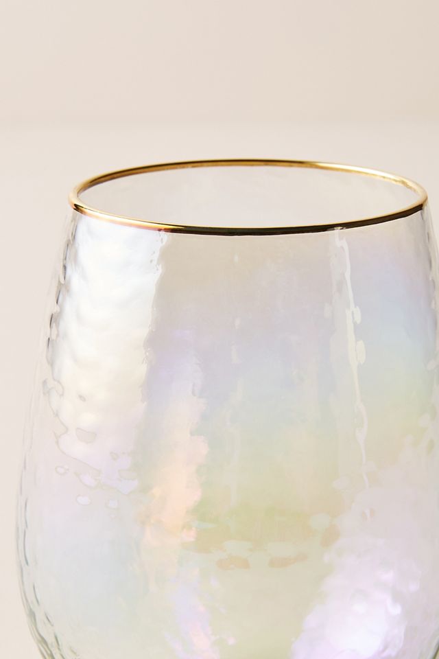 Zaza Lustered Stemless Wine Glasses, Set of 2 #6