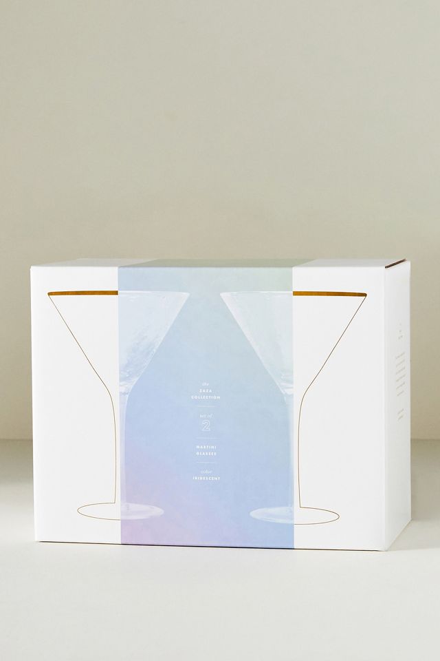 Zaza Lustered Martini Glasses, Set of 2 #4