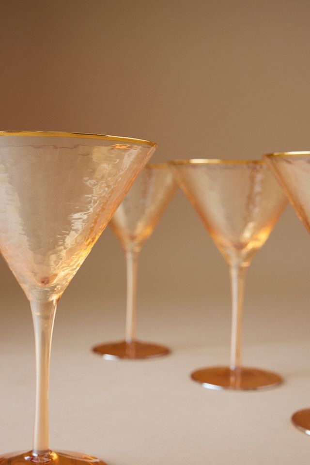 Zaza Lustered Martini Cocktail Glasses, Set of 4 #1