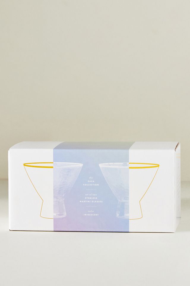 Copas de Martini sin Tallo Zaza Lustradas, Juego de 2 #4