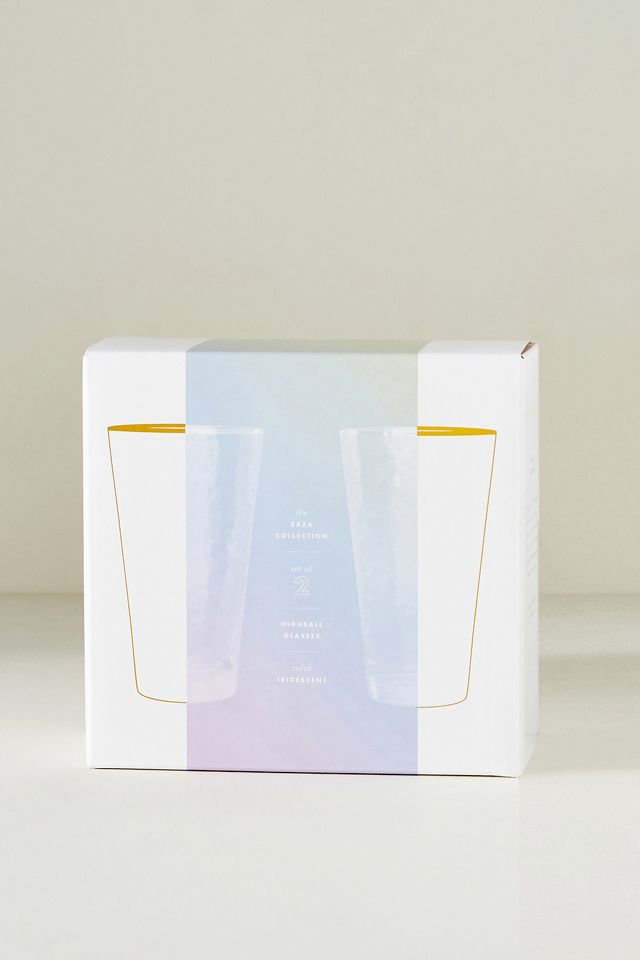 Zaza Lustered Highball Glasses, Set of 2 #3