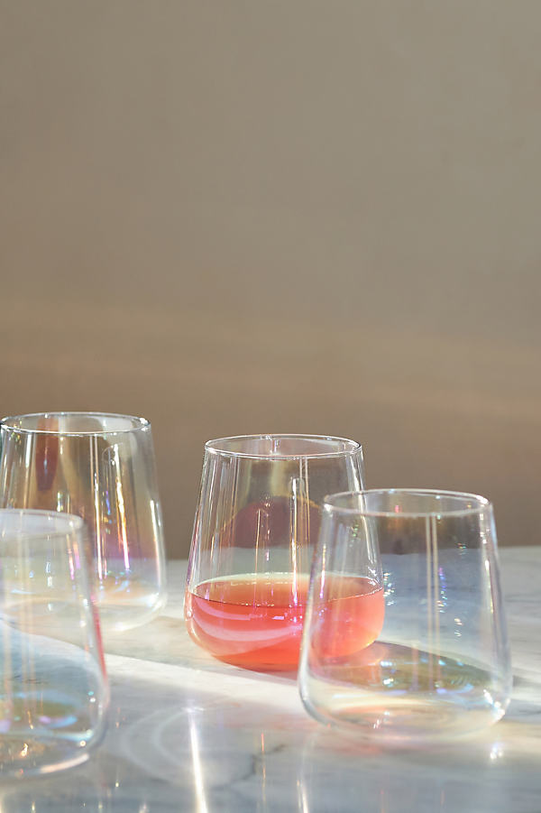 Morgan Stemless Wine Glasses, Set of 2