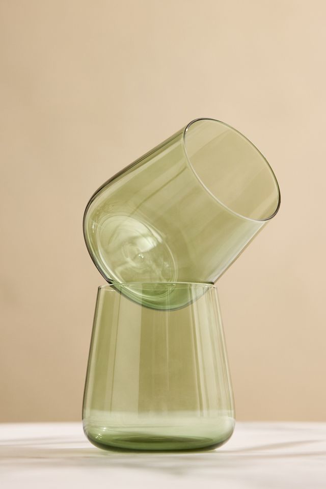 Morgan Stemless Wine Glasses, Set of 2 #1