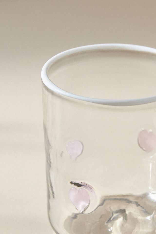 Vaso de jugo de corazón Valentina Icon Glass | Anthropologie ES