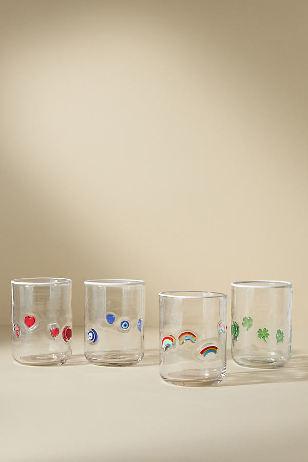 Lucky Charm Juice Tumbler Icon Glasses, Set of 4