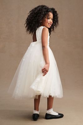 Princess Daliana Rosette Flower Girl Dress