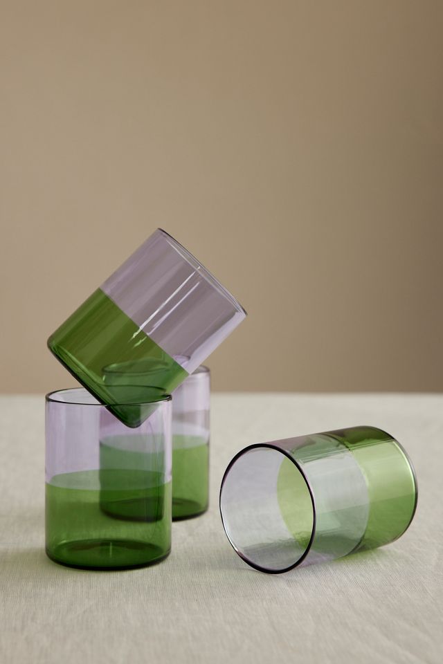 Verres bicolores FAZEEK, lot de 4 #1