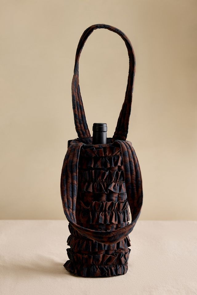 Damson Madder Large Ruffle Wine Bag #2
