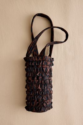 Damson Madder Large Ruffle Wine Bag