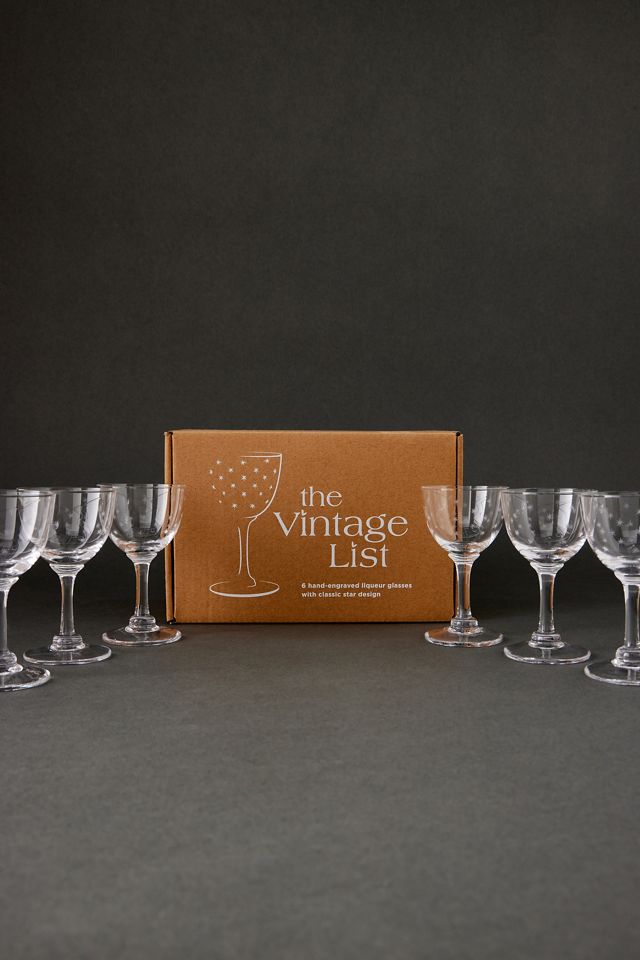 Verres à liqueur en cristal à pied The Vintage List, lot de 6 #2