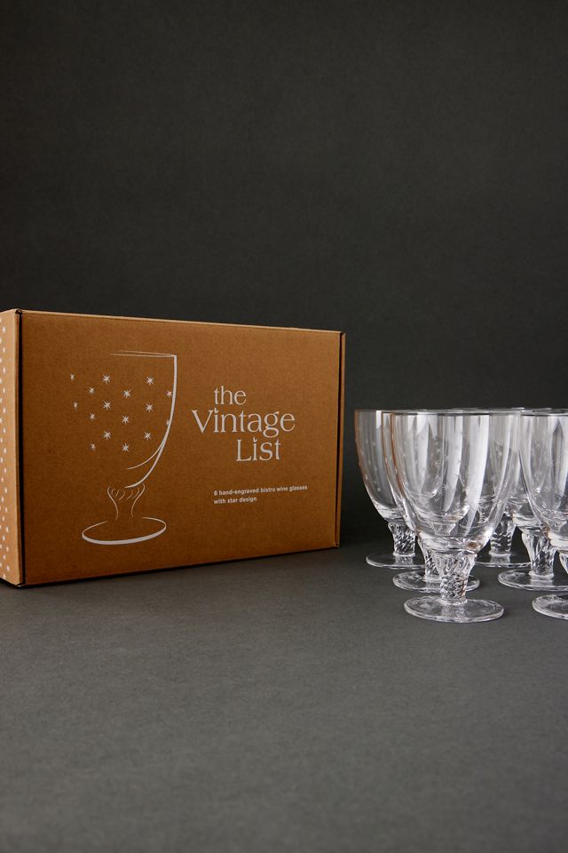 Set di 6 Bicchieri da Vino Bistro Incisi The Vintage List #2