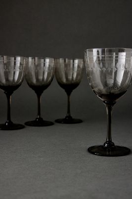 The Vintage Listed Tinted Wine Glasses, Set of 4