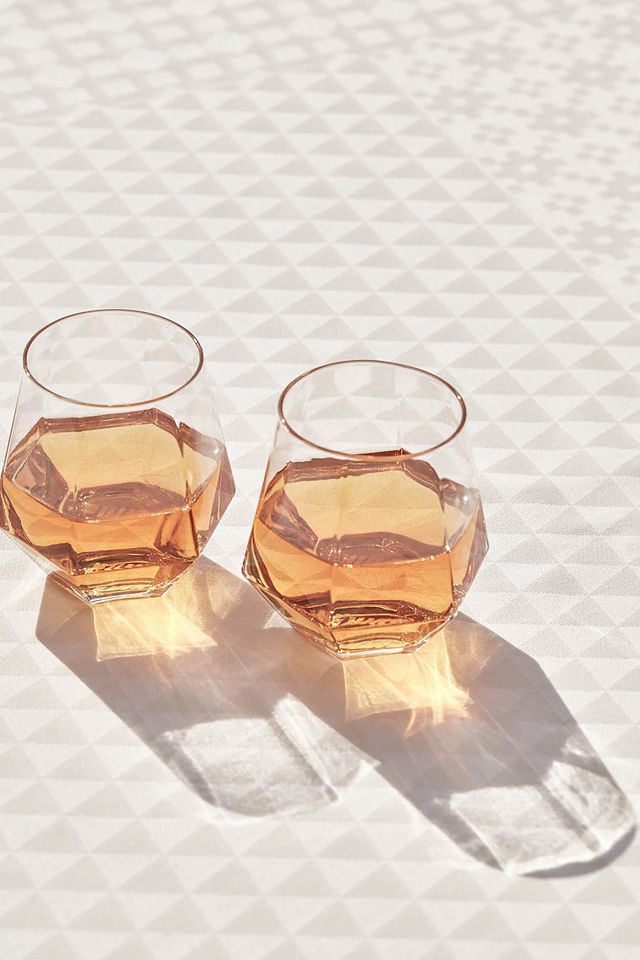 Set of 2 Puik Radiant Crystal Glasses