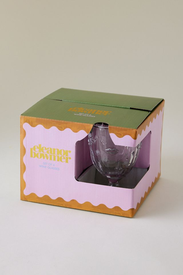 Eleanor Bowmer Lips & Stars Wine Glasses, Set of 4 #3