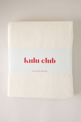 Nappe à volants en mélange de lin Kulu Club