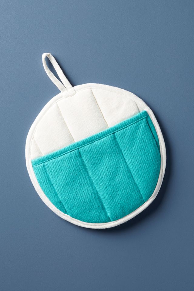 Tree-Embroidered Pot Holder #1