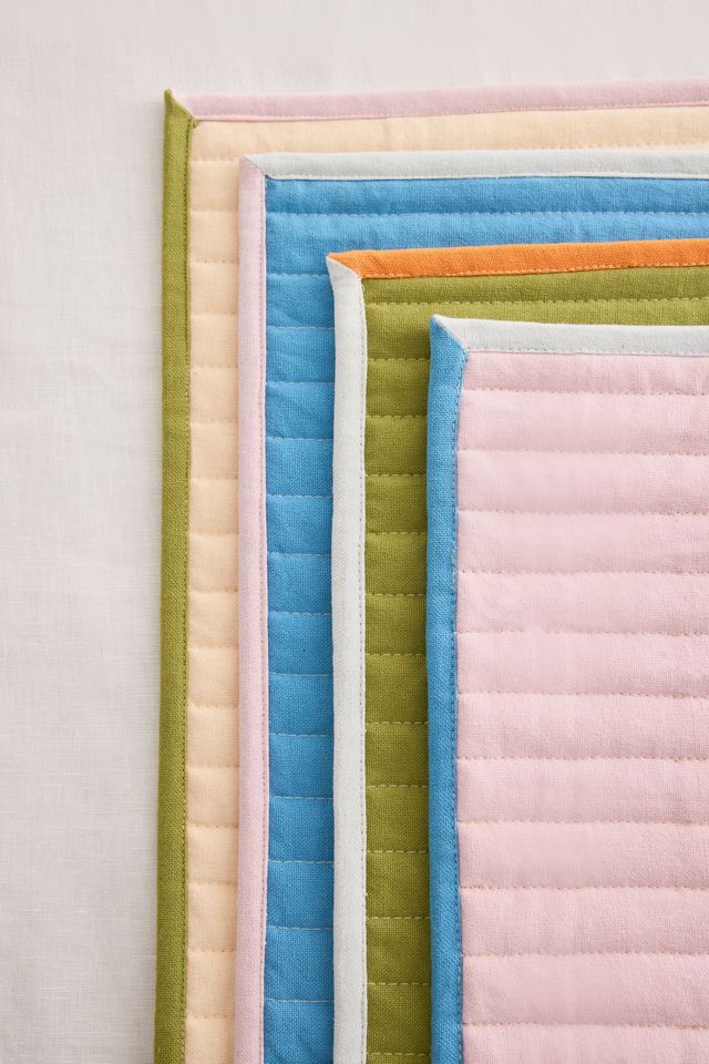 &Klevering Stitch Placemats, Set of 4 #1