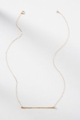 Hammered Bar Necklace