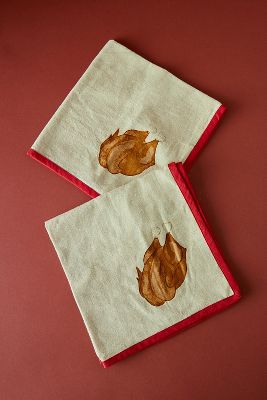 Anna + Nina Turkey Napkin, Set Of 2 In Multi