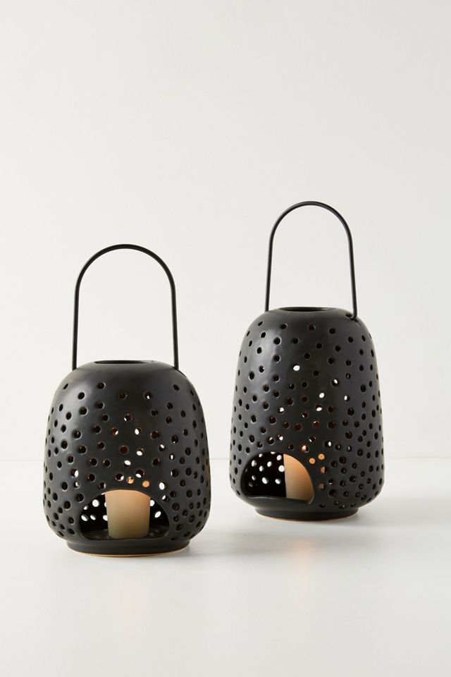 Black Ceramic Lantern #4