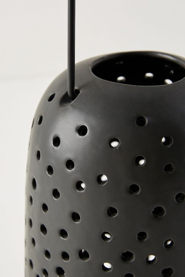 Black Ceramic Lantern #3