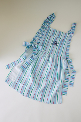 Damson Madder Mandy Blue Stripe Apron