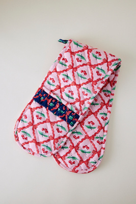 Damson Madder Pink Kirsch Doppel Ofenhandschuh | Anthropologie DE