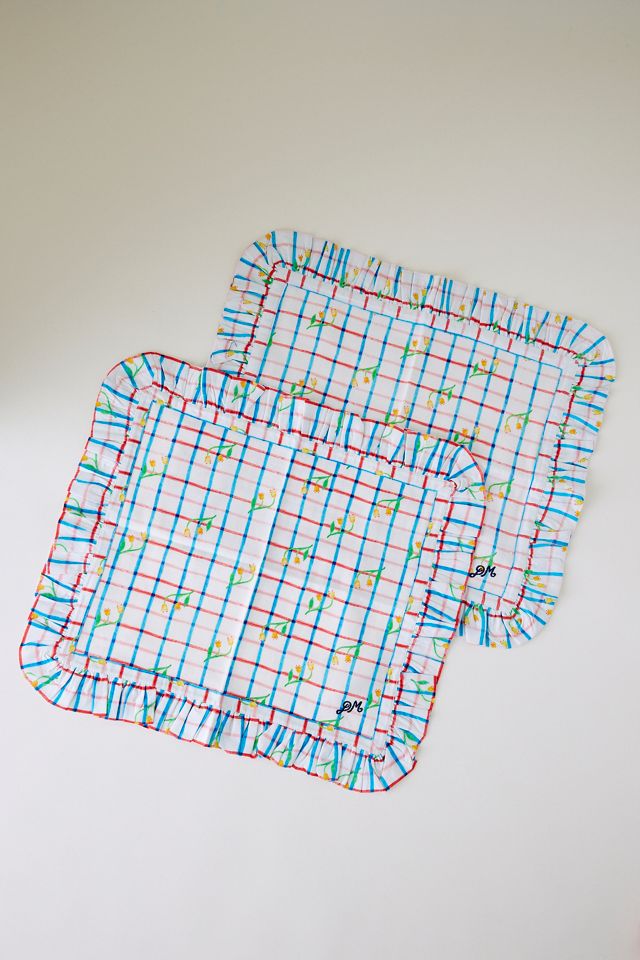 Damson Madder Tulip Check Placemat, Set of 2 #1