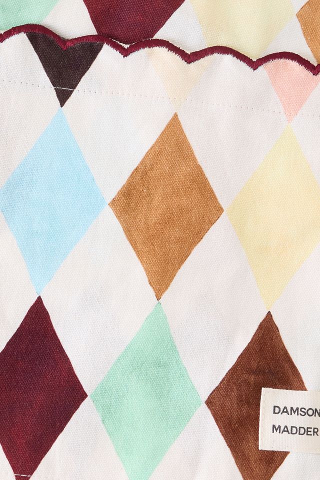 Tablier festonné imprimé Damson Madder #1