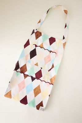 Damson Madder Bedruckte Schürze mit Bogenkante