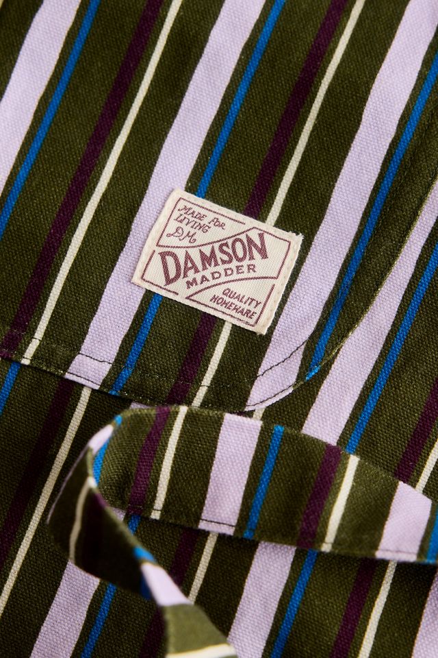 Damson Madder Stripe Cotton Apron #2